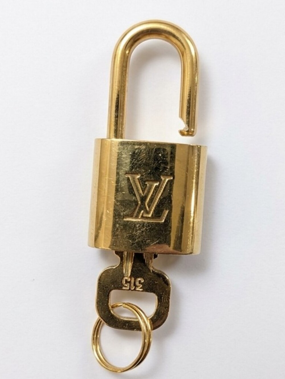 Louis Vuitton Gold-Tone Padlock And Key #315
